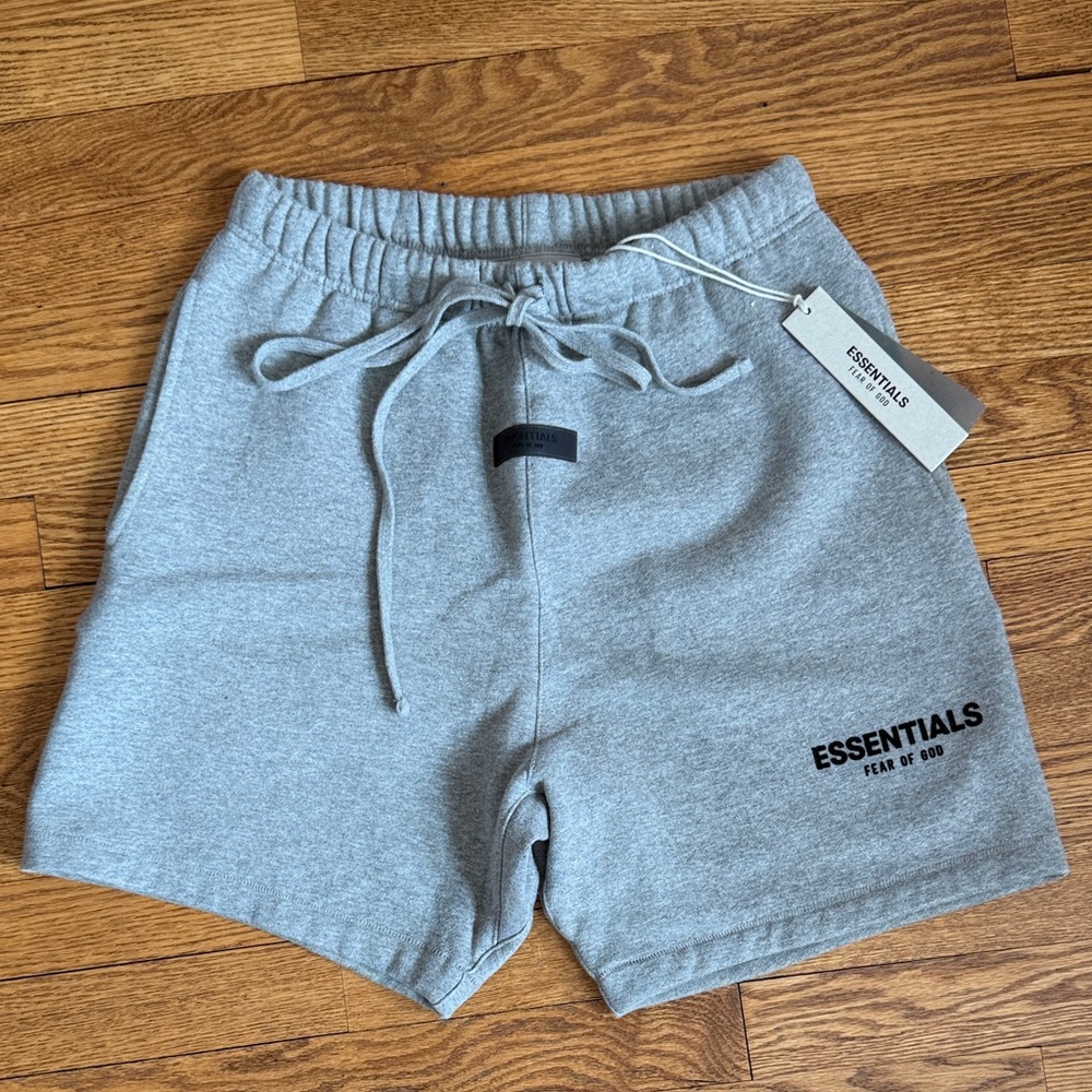 Fear of God Essentials Gray Athletic Shorts XS extra small NWT